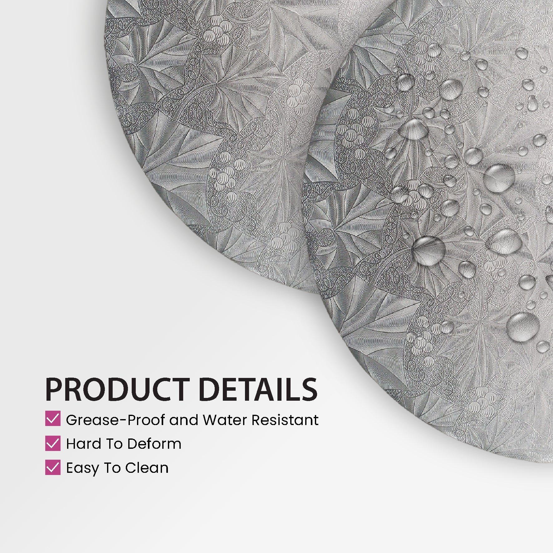 CLR - Enjay - Cake Board - Round - Silver - 8x1/2 - Image 5